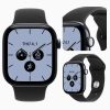 Apple Watch Series 12 Viền Gốm Dây Cao Su Midnight