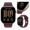 Apple Watch Series 12 Viền Nhôm Dây Cao Su Màu Vàng Nhạt