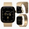 Apple Watch Series 12 Viền Titanium Dây Thép Màu Gold D.MX